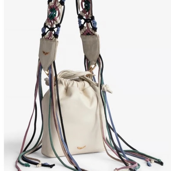 ZADIG & VOLTAIRE Rock Go Leather Bag with Macrame Strap - Picture 3 of 14